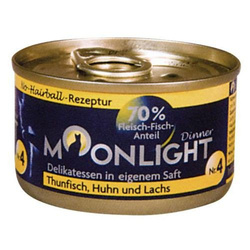 Moonlight Dinner Nr 4 (Tuńczyk + kurczak + łosoś w sosie własnym) 80g