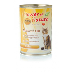 Power of Nature Natural Cat - Mokra karma dla kota (Kurczak) - puszka 400g