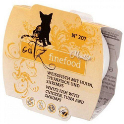 Catz Finefood N.207 Mus (Drób + Tuńczyk + Krewetki), tacka 100g