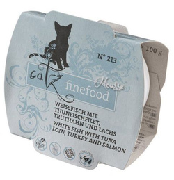 Catz Finefood N.213 Mus (Tuńczyk + Łosoś), tacka 100g