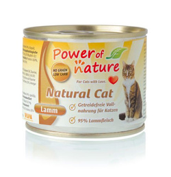 Power of Nature Natural Cat - Mokra karma dla kota (Jagnięcina), puszka 200g