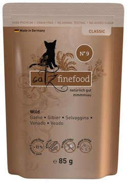 Catz Finefood Classic N.09 - Mokra karma dla kota (Dziczyzna) saszetka 85g